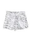 Michael Kors Metallic-effect Short Shorts In White