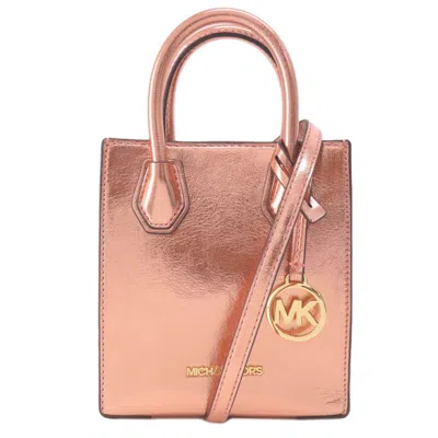 Pre-owned Michael Kors Metallic Pink Pvc Handbag () In Multi