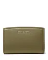 Michael Kors Michael By  Bryant Medium Zip Around Wallet In Safari Green