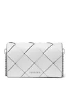 Michael Kors Michael By  Jet Set Flap Chain Medium Crossbody In Optic White