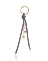Michael Kors Michael By  Novelty Speckled Cord Bag Charm In Black