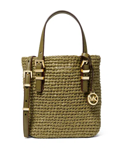 Michael Kors Michael By  Quinn Extra Small Crossbody Tote In Safari Green
