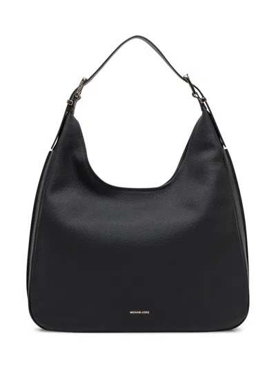Michael Kors Black Leather Hobo Bag