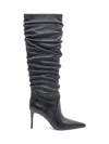 Michael Kors Slouchy Pointed-toe Boots In Black