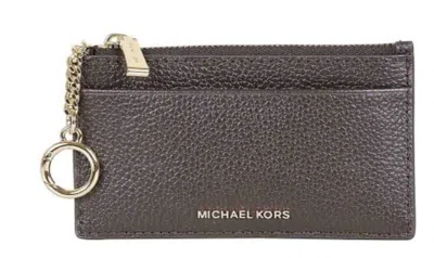 Michael Kors Chocolate Leather Wallet In Brown