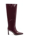 Michael Kors Darrah Heeled Boot In Patent Leather In Red