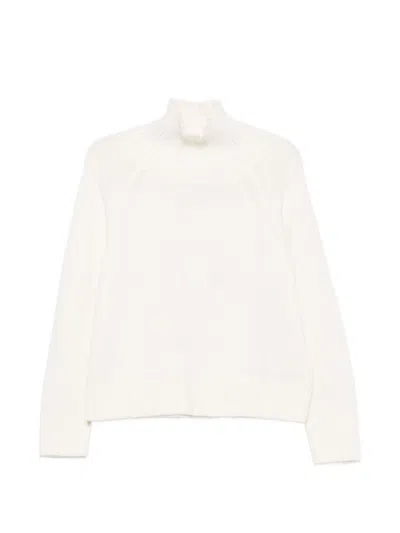 Michael Kors Ecru Polyester Sweater In White