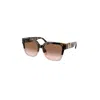 Michael Kors Womens Pink Mk2170u Karlie Square-frame Acetate Sunglasses In Brown