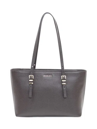 Michael Kors Leather Shopper Bag In Gray