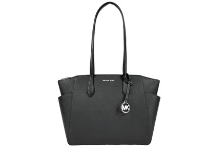 Michael Kors Marilyn Medium Signature Tote Bag Women's Purse In Silver