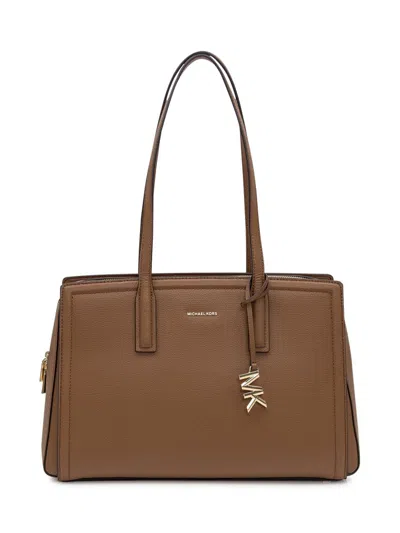 Michael Kors Medium Brown Leather Shopping Bag