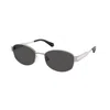 Michael Kors Monte Carlo Mk 1161 189387 56mm Womens Oval Sunglasses In Black