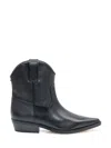 Michael Kors Noemie Leather Boot In Black