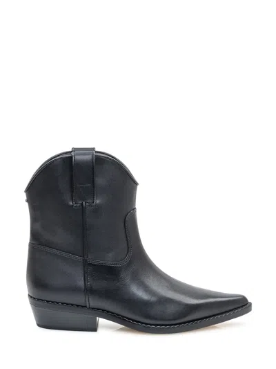MICHAEL KORS MICHAEL KORS MICHAEL KORS NOEMIE BOOTIE IN BLACK LEATHER