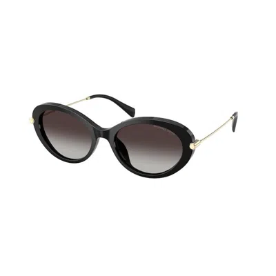 Michael Kors Womens Mk2245u Rockaway Round-frame Acetate Sunglasses Black