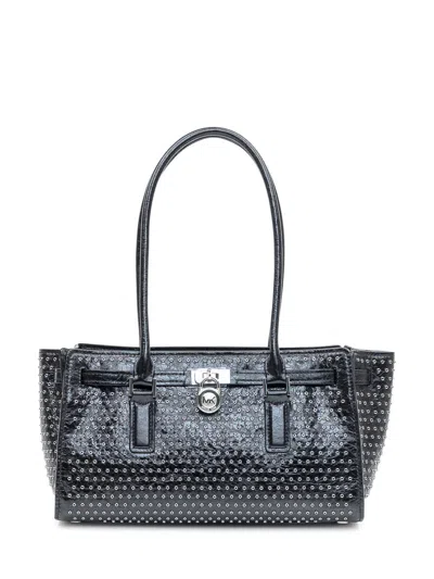 Michael Kors Shoulder Tote Bag With Studs In Black