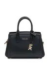 Michael Kors Small Black Leather Hand Bag In Black