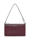 Michael Kors Wristlet In Bordeaux Hammered Leather In Burgundy