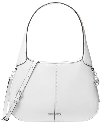 Michael Kors Michael  Alice Small Zip-top Shoulder Handbag In White