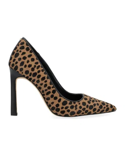 Michael Kors Michael  Amara Cheetah Printed Pumps In Brown