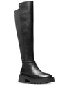 Michael Kors Asher Leather Boots In Black