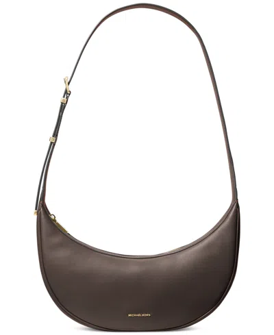 Michael Kors Michael  Avra Medium Convertible Sling Crossbody In Chocolate