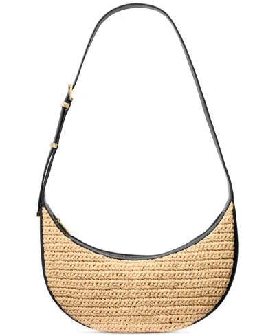 Michael Kors Michael  Avra Medium Convertible Sling Crossbody In Natural,black