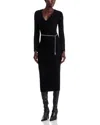 Michael Kors Michael  Bell Sleeve Sweater Dress In Black
