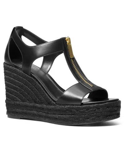 Michael Kors Michael  Berkley Zipper Espadrille Platform Wedge Sandals