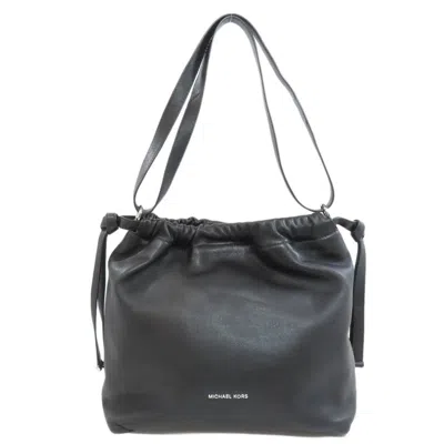 Pre-owned Michael Kors Michael  Black Leather Shoulder Bag ()