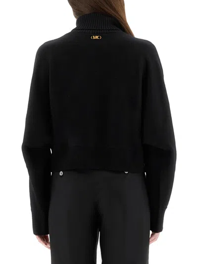 Michael Kors Michael  Black Merino Wool Sweater