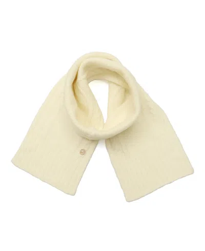 Michael Kors Michael  Boucle Cable Charm Scarf In Neutral