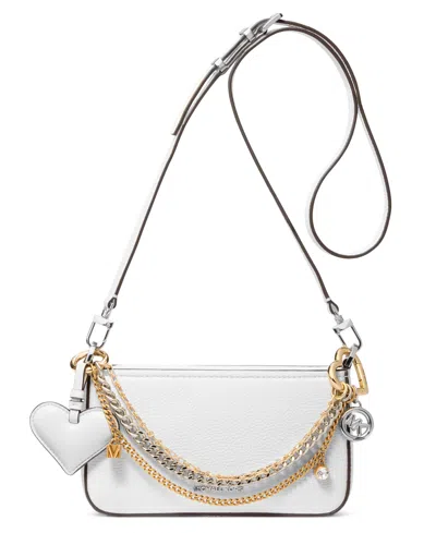 Michael Kors Michael  Bryant Convertible Small Crossbody Pouchette In White