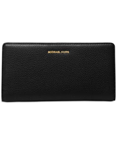 MICHAEL KORS MICHAEL MICHAEL KORS BRYANT LARGE SLIM LEATHER SNAP WALLET