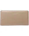 Michael Kors Michael  Bryant Large Slim Leather Snap Wallet In Brown