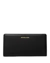 Michael Kors Michael  Bryant Large Slim Snap Wallet In Black