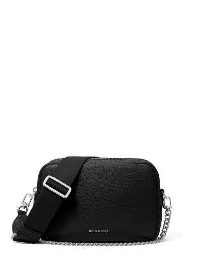 Michael Kors Michael  Bryant Medium Leather Double Zip Chain Camera Crossbody