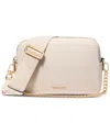 Michael Kors Michael  Bryant Medium Leather Double Zip Chain Camera Crossbody