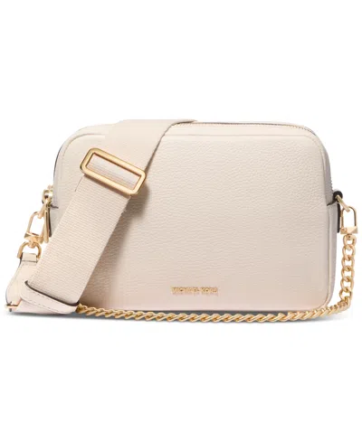 Michael Kors Michael  Bryant Medium Leather Double Zip Chain Camera Crossbody
