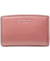 Michael Kors Michael  Bryant Medium Leather Zip Around Wallet In Rose