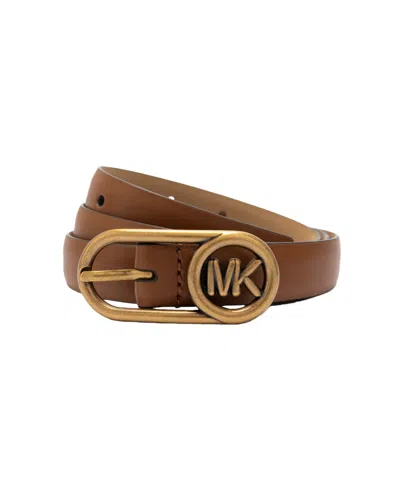 Michael Kors Michael  Bubble Buckle Belt In Brown