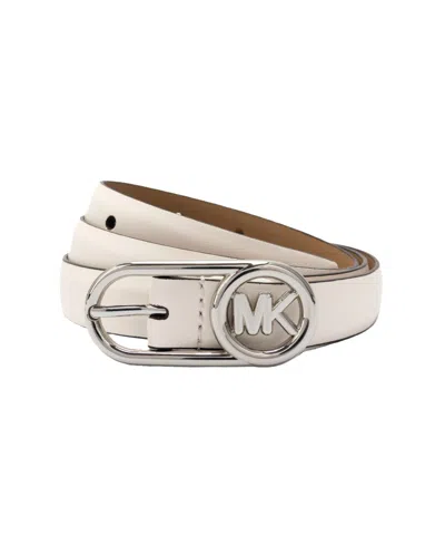 Michael Kors Michael  Bubble Buckle Belt In White