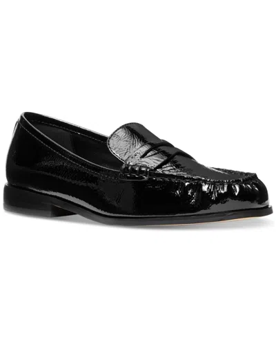 Michael Kors Michael  Carlson Penny Loafer Flats In Black