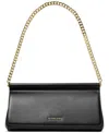 Michael Kors Michael  Carmine Small Leather East West Clutch In Black