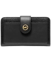 Michael Kors Tab Pocket Bifold Wallet In Black