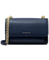 Michael Kors Michael  Claire Large Shoulder In Navy