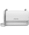 Michael Kors Claire Shoulder Bag In Optic White,allum