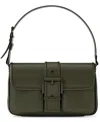 Michael Kors Colby Medium Leather Shoulder Bag In Green