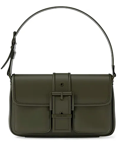 Michael Kors Colby Medium Leather Shoulder Bag In Green