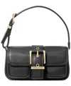 Michael Kors Michael  Colby Mini Leather Pouchette In Black